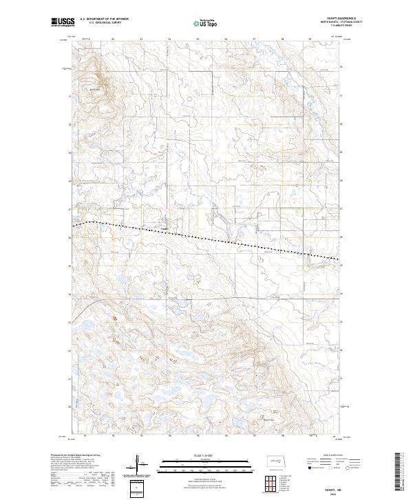 USGS Topographic Map – Vashti