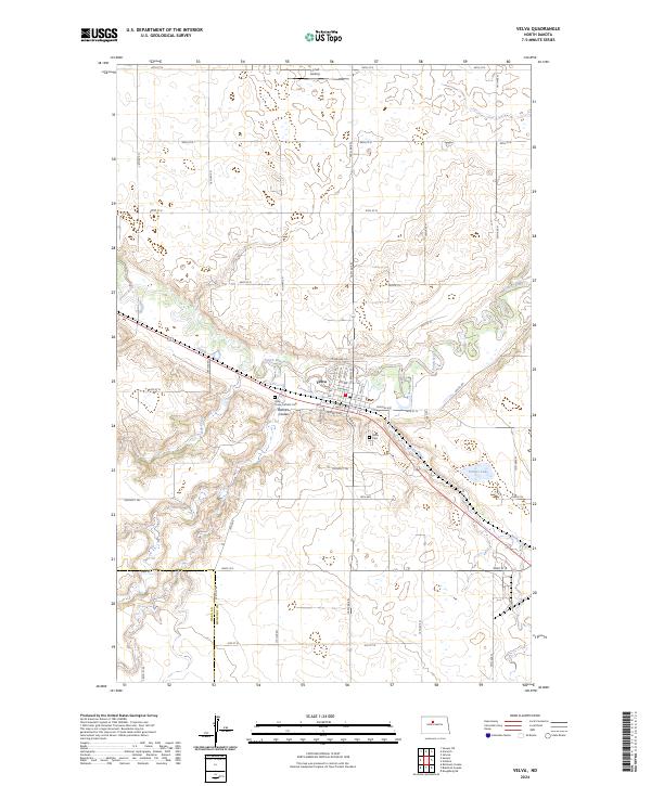 USGS Topographic Map – Velva