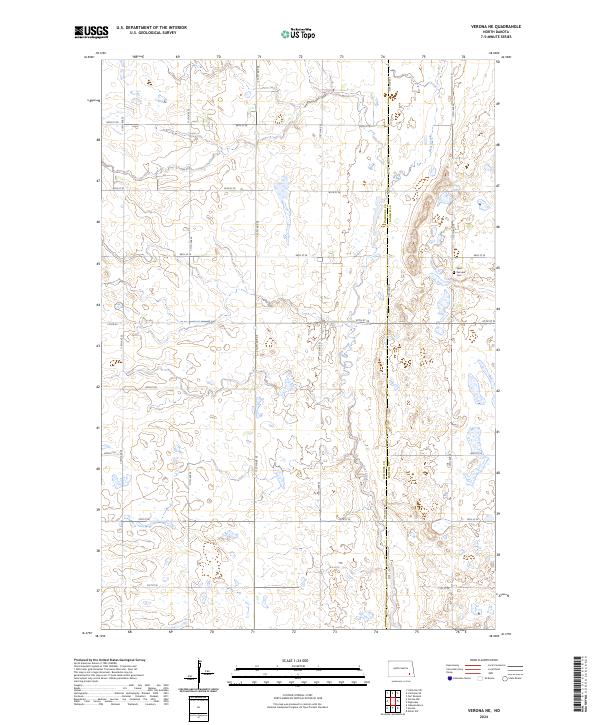 USGS Topographic Map – Verona NE