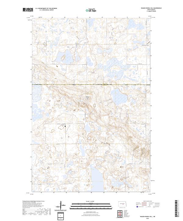 USGS Topographic Map – Wagon Wheel Hill