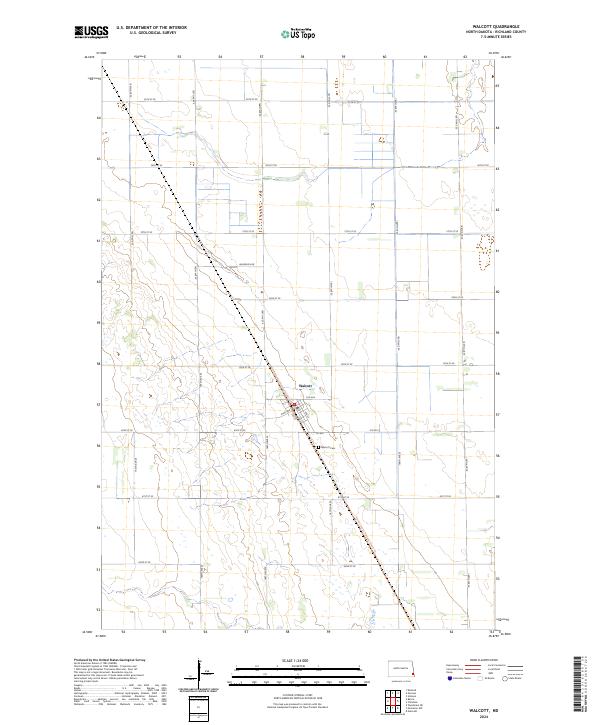 USGS Topographic Map – Walcott