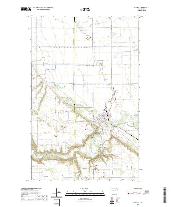 USGS Topographic Map – Walhalla