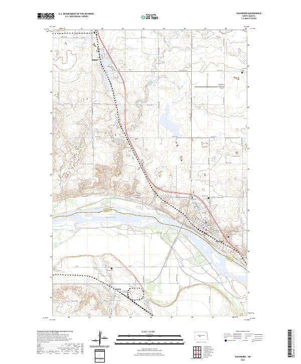 USGS Topographic Map – Washburn