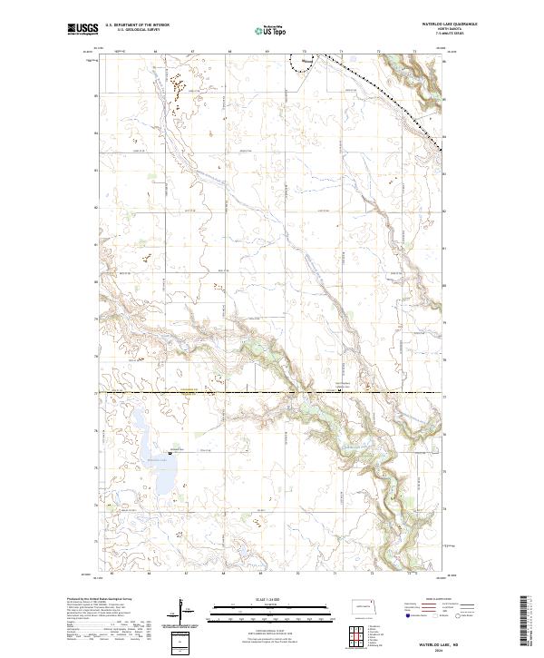 USGS Topographic Map – Waterloo Lake
