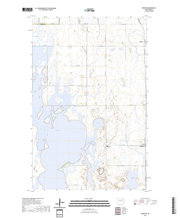 USGS Topographic Map – Webster