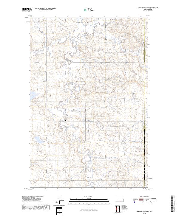 USGS Topographic Map – Weisser Dam West