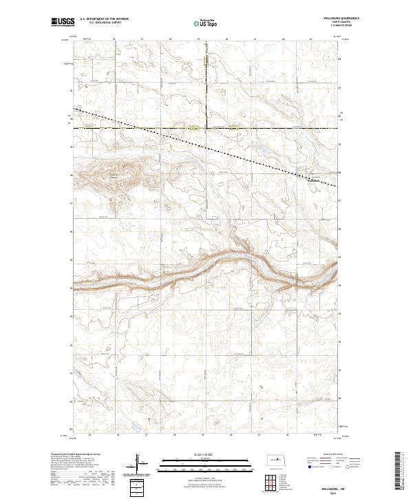 USGS Topographic Map – Wellsburg