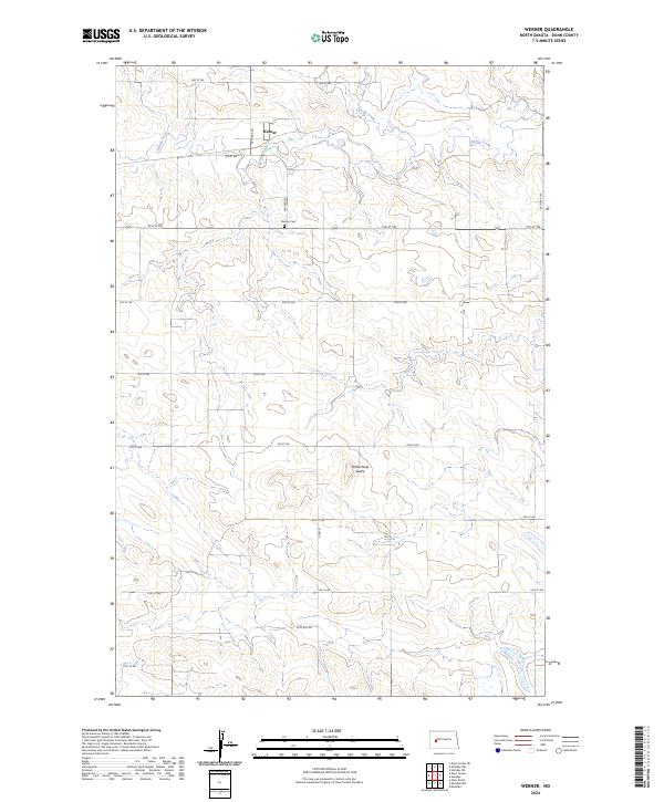 USGS Topographic Map – Werner