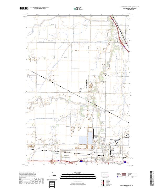 USGS Topographic Map – West Fargo North