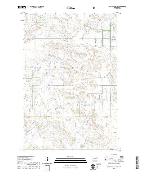 USGS Topographic Map – West Fork Deep Creek