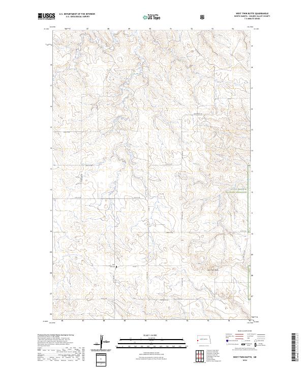 USGS Topographic Map – West Twin Butte