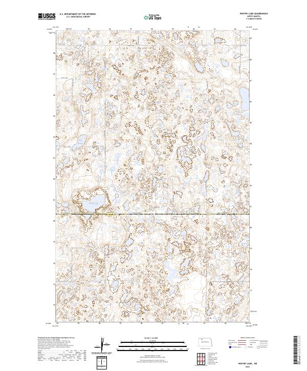 USGS Topographic Map – Westby Lake