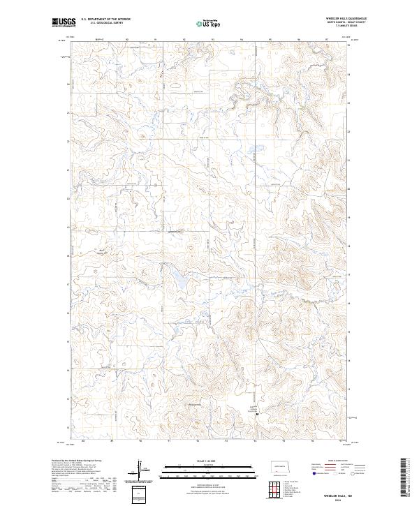 USGS Topographic Map – Wheeler Hills