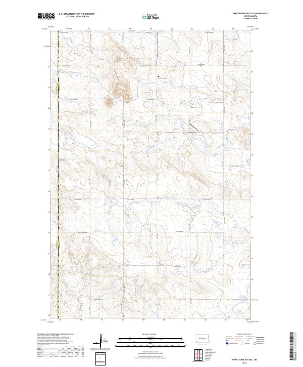 USGS Topographic Map – Whetstone Buttes