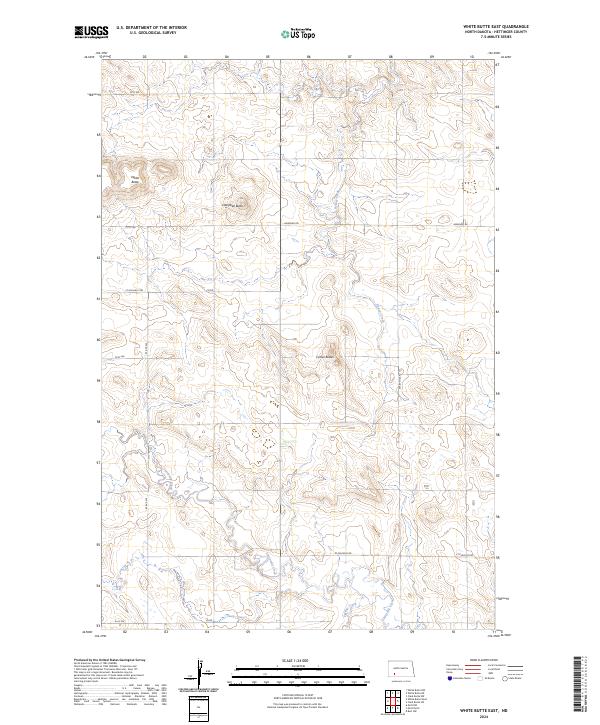 USGS Topographic Map – White Butte East