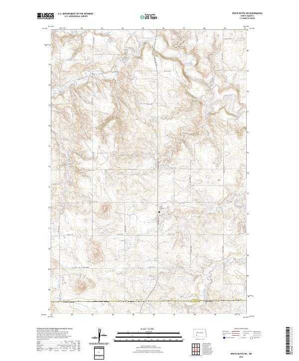 USGS Topographic Map – White Butte NE