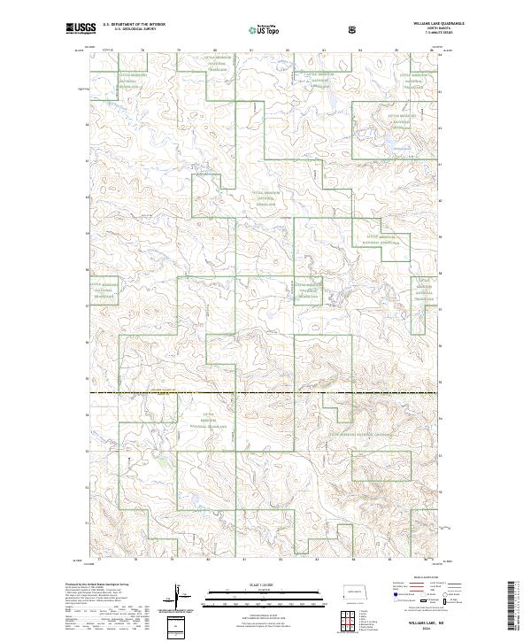 USGS Topographic Map – Williams Lake