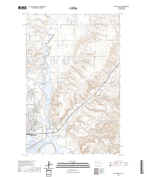 USGS Topographic Map – Williston East