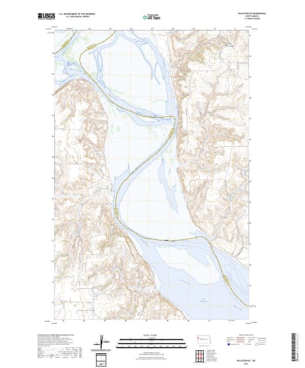 USGS Topographic Map – Williston SE