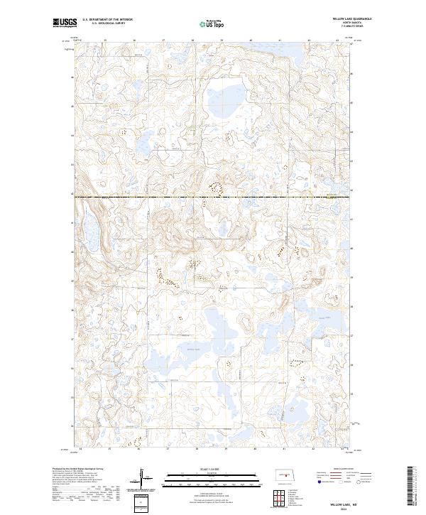 USGS Topographic Map – Willow Lake