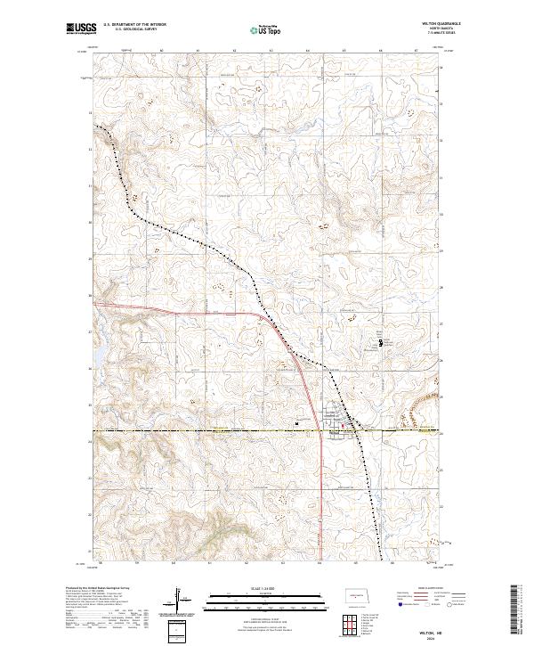 USGS Topographic Map – Wilton