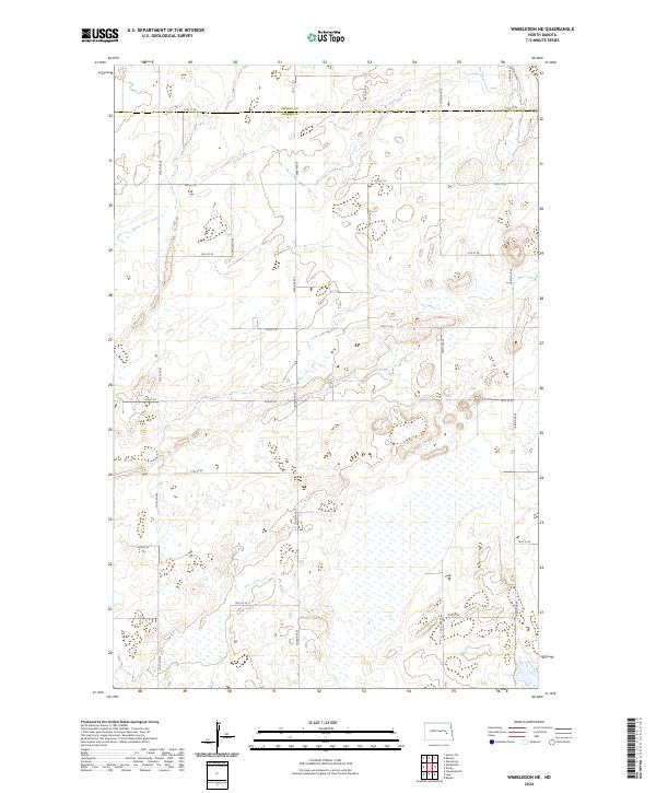 USGS Topographic Map – Wimbledon NE