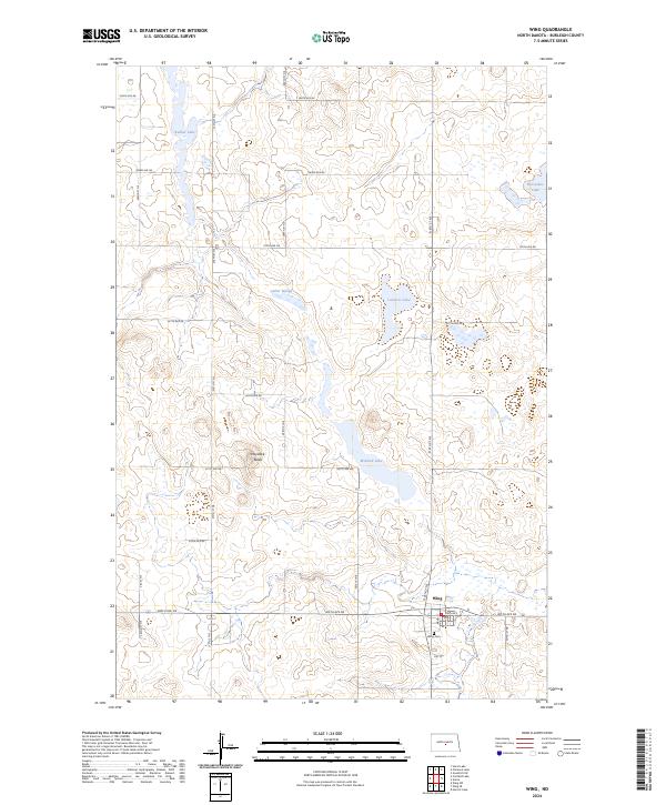 USGS Topographic Map – Wing