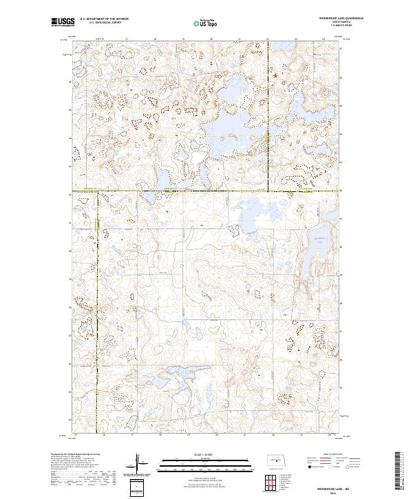 USGS Topographic Map – Woodhouse Lake