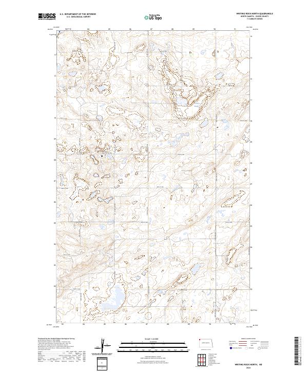 USGS Topographic Map – Writing Rock North