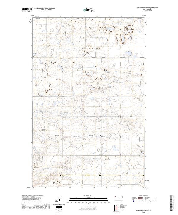 2024 Map of Writing Rock South, 2024 Print