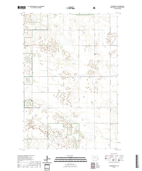 USGS Topographic Map – Wyndmere NW