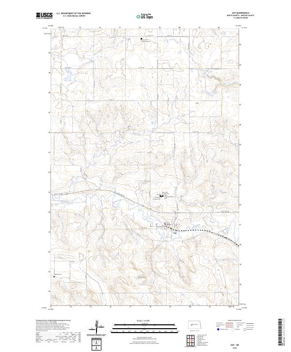 USGS Topographic Map – Zap
