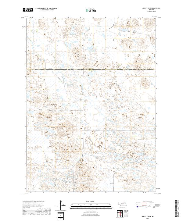 USGS Topographic Map – Abbott Ranch