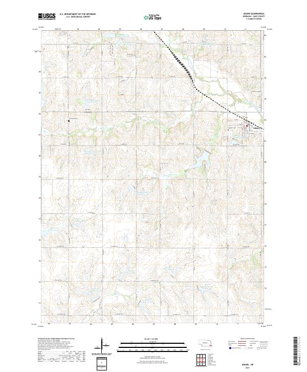 USGS Topographic Map – Adams