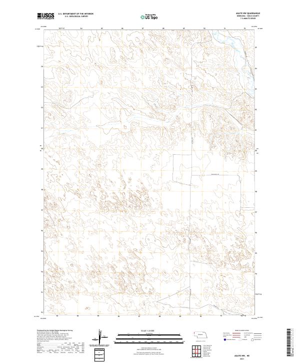 2021 Map of Agate NW, 2021 Print
