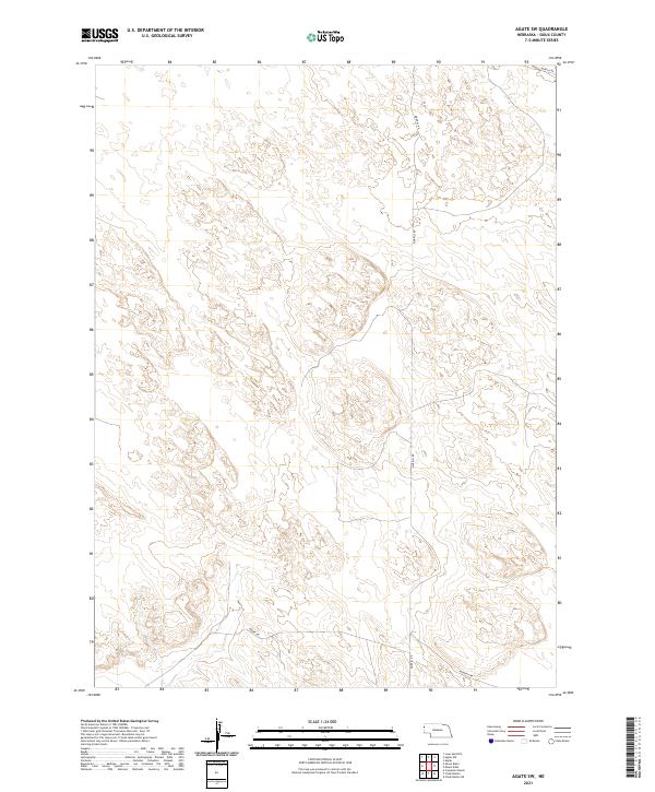2021 Map of Agate SW, 2021 Print