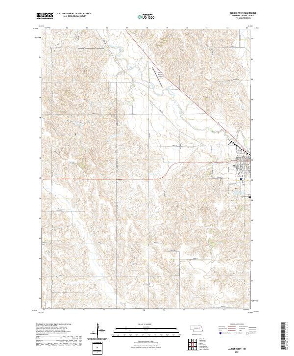 USGS Topographic Map – Albion West