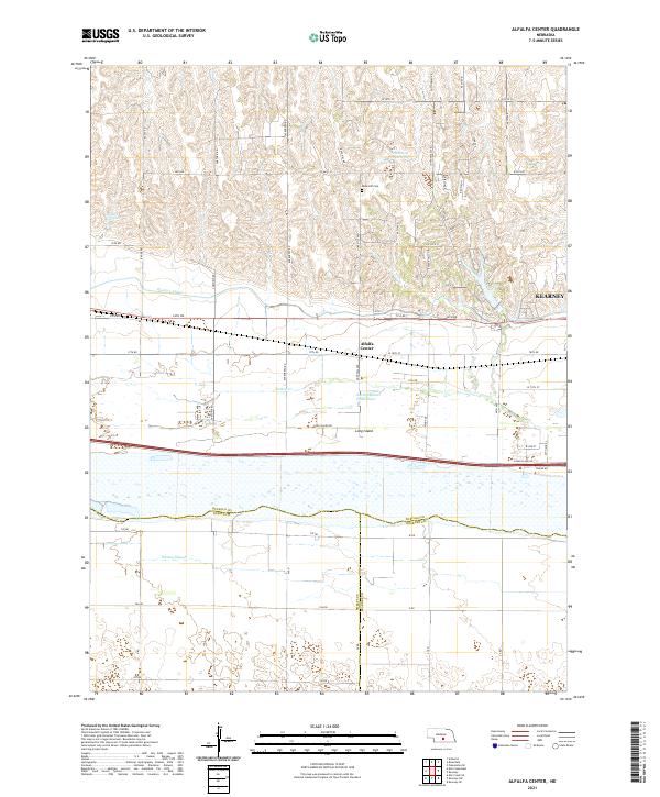 USGS Topographic Map – Alfalfa Center