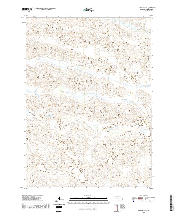 USGS Topographic Map – Allen Valley
