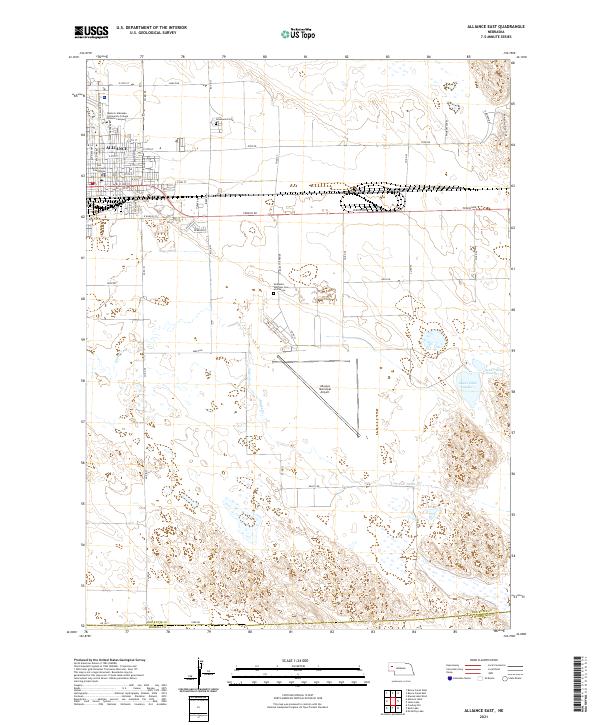 USGS Topographic Map – Alliance East