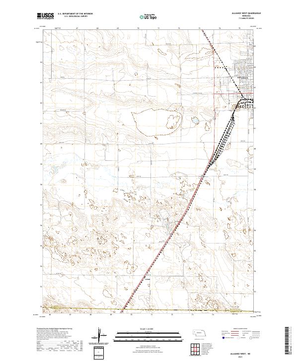 USGS Topographic Map – Alliance West