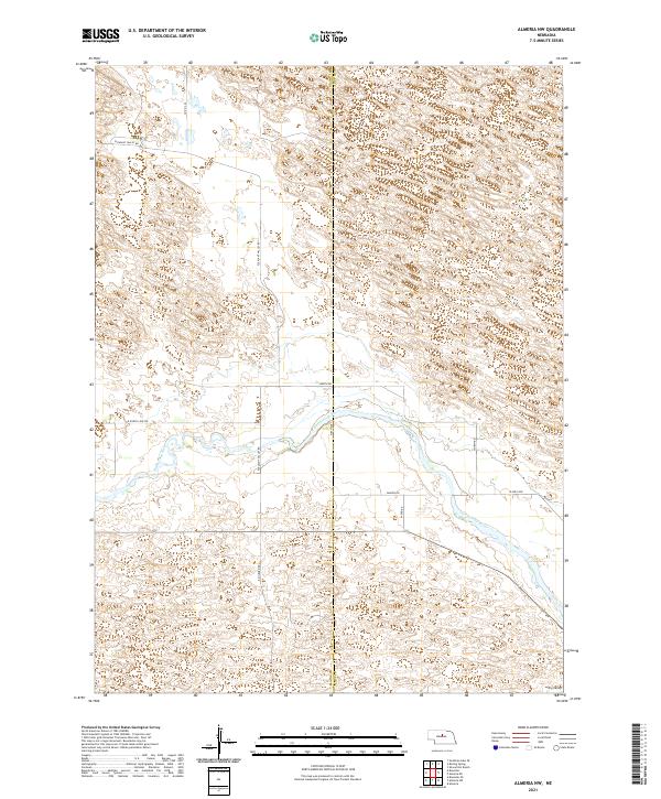 2021 Map of Almeria NW, 2021 Print