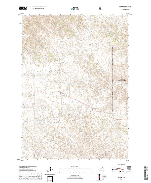 USGS Topographic Map – Andrews