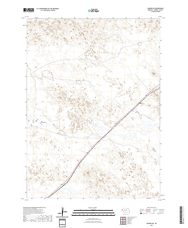 USGS Topographic Map – Angora NE