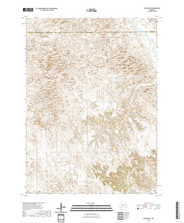 USGS Topographic Map – Anselmo NE