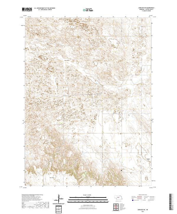 USGS Topographic Map – Anselmo SW