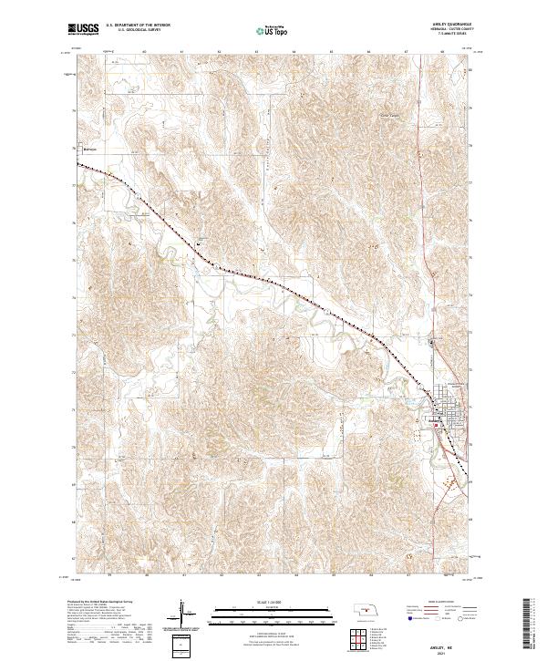 USGS Topographic Map – Ansley