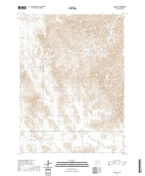 USGS Topographic Map – Ansley NE