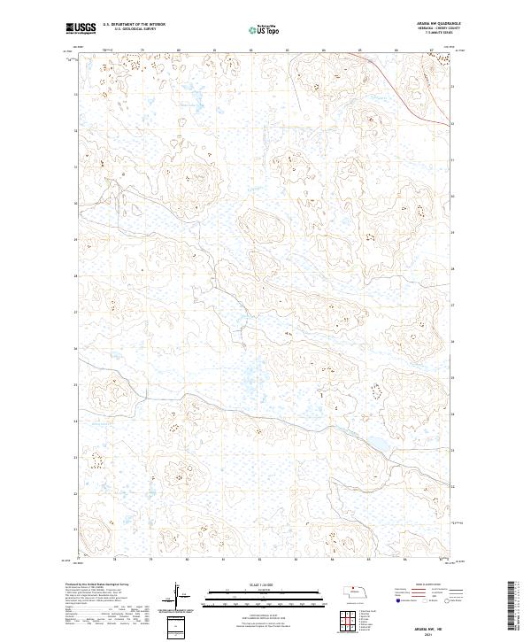 USGS Topographic Map – Arabia NW