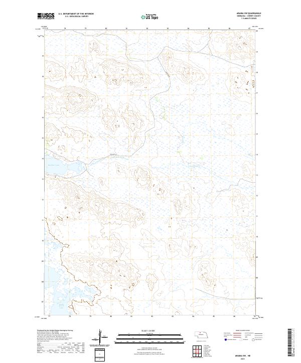 USGS Topographic Map – Arabia SW